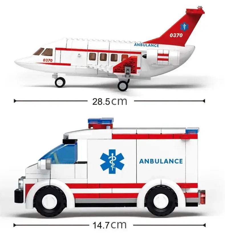  Premium Lego Blocks Aviation Ambulance 0371 Toyland EU -  ToylandEU™