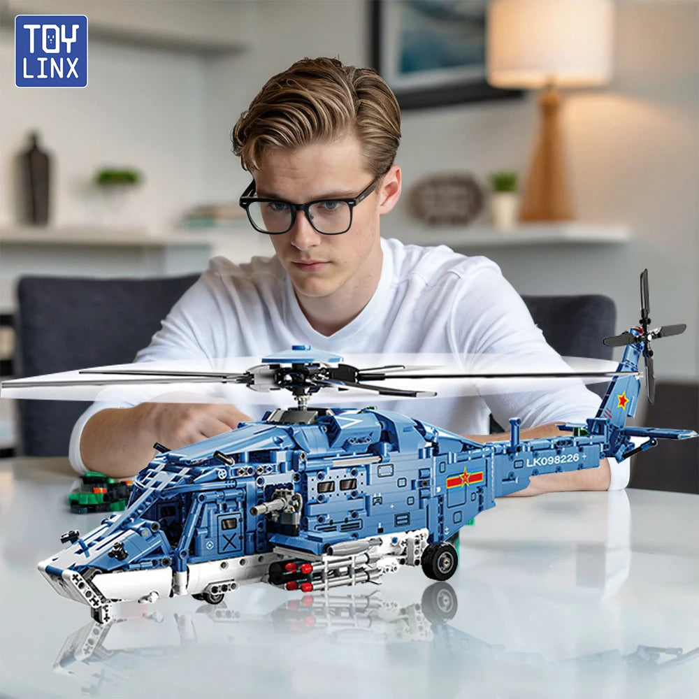 Premium Lego Compatible 1711 Piece Attack Helicopter Building Blocks Kit For Children Gifts - ToylandEU