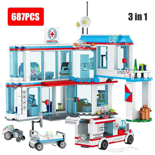  Premium Lego Compatible 3In1 Ambulance Set Toyland EU -  ToylandEU™