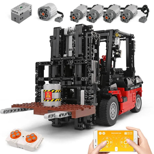 Premium Lego Compatible Block Set Motorized Forklift Ages 14 - ToylandEU