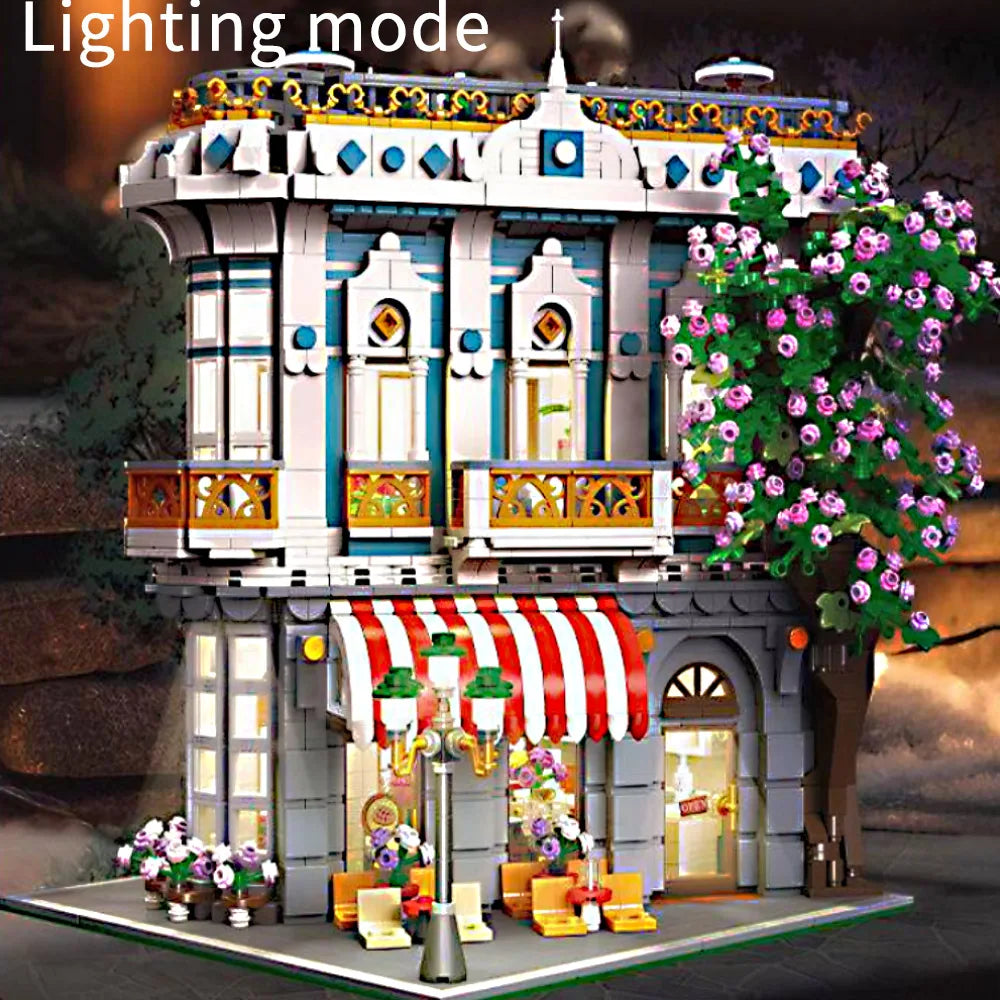 Premium Lego Compatible Building Blocks City Light Sakura Restaurant Moc For Adult Model Builders - ToylandEU