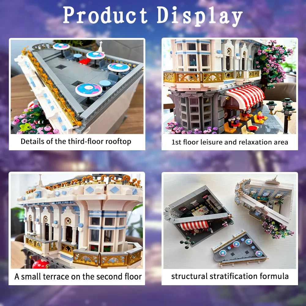 Premium Lego Compatible Building Blocks City Light Sakura Restaurant Moc For Adult Model Builders - ToylandEU