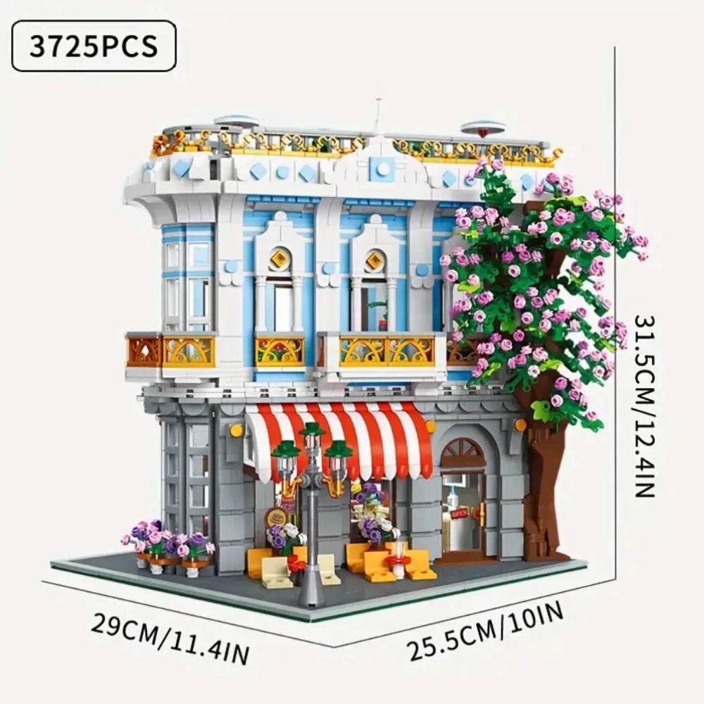 Premium Lego Compatible Building Blocks City Light Sakura Restaurant Moc For Adult Model Builders - ToylandEU