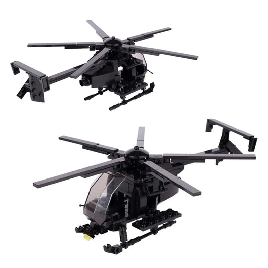 Premium Lego Compatible Building Blocks Set MH6 Little Bird Helicopter Model Kit For Teens 14 Plus And Gift Givers - ToylandEU