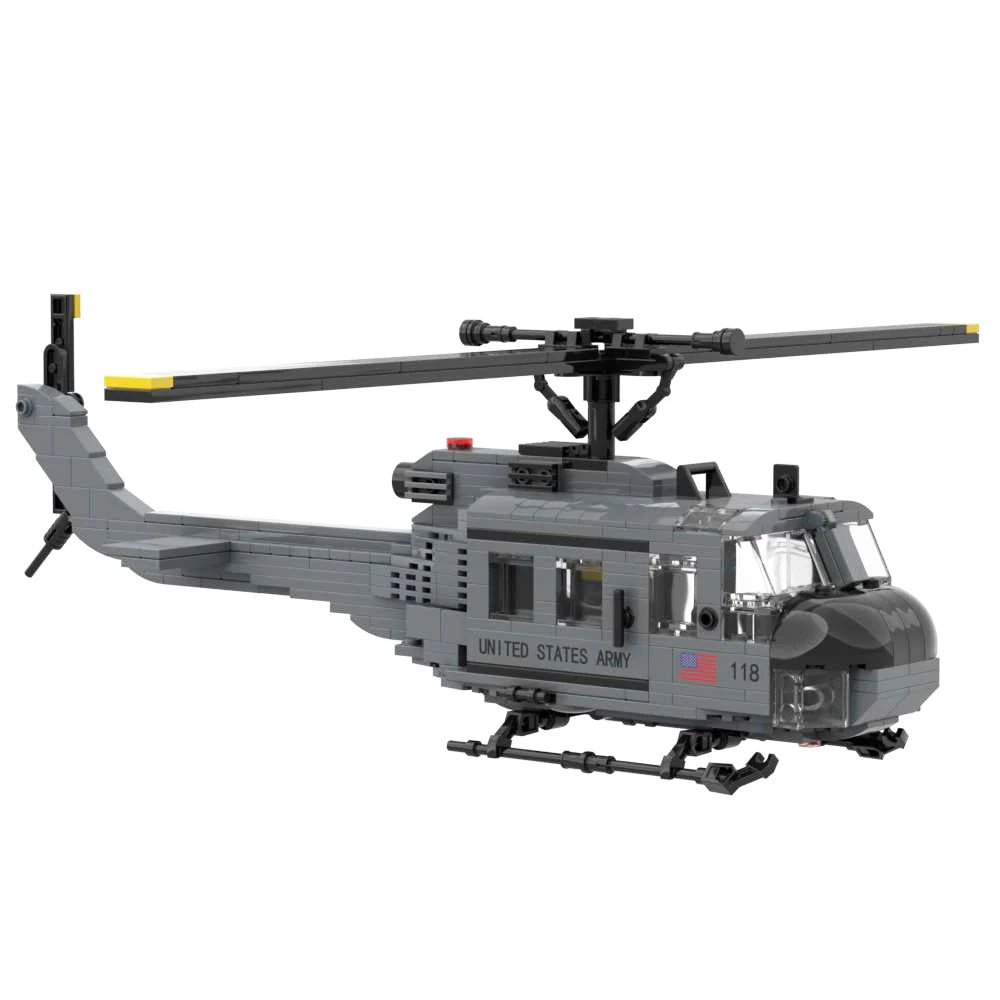 Premium Lego Compatible Building Blocks Set UH1D Huey Helicopter For Military Enthusiasts And Collectors - ToylandEU