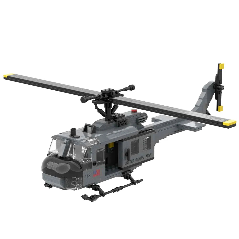 Premium Lego Compatible Building Blocks Set UH1D Huey Helicopter For Military Enthusiasts And Collectors - ToylandEU