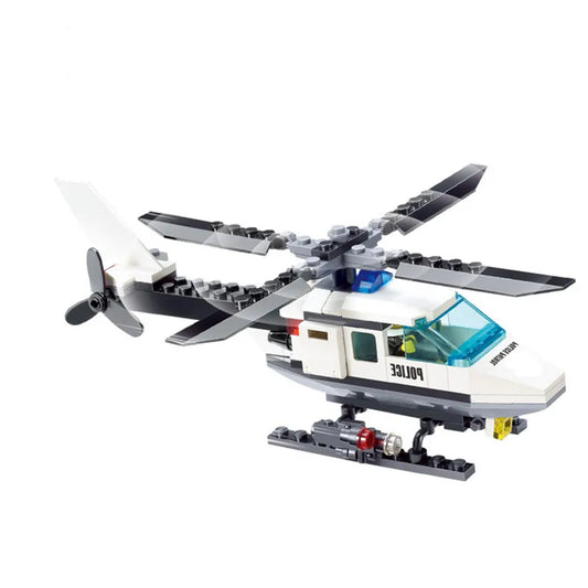 Premium Lego Compatible City Plane And Helicopter Building Block Kit Dual Vehicle For Ages 6 And Up - ToylandEU