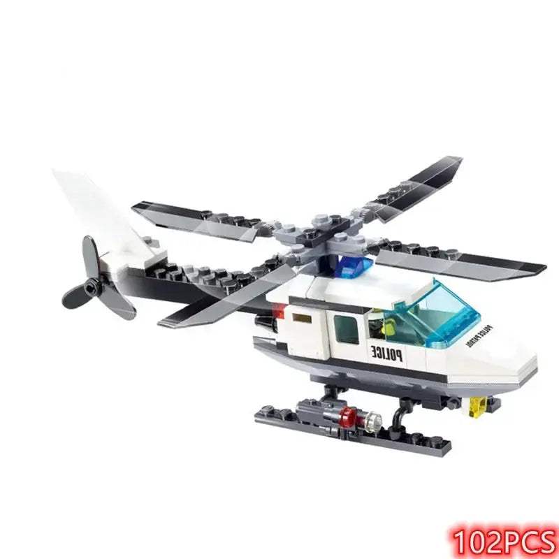 Premium Lego Compatible City Plane And Helicopter Building Block Kit Dual Vehicle For Ages 6 And Up - ToylandEU