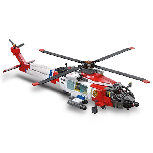 Premium Lego Compatible Military Vehicle Model Set Featuring MH60T Jayhawk Helicopter For Adults 18 Plus - ToylandEU
