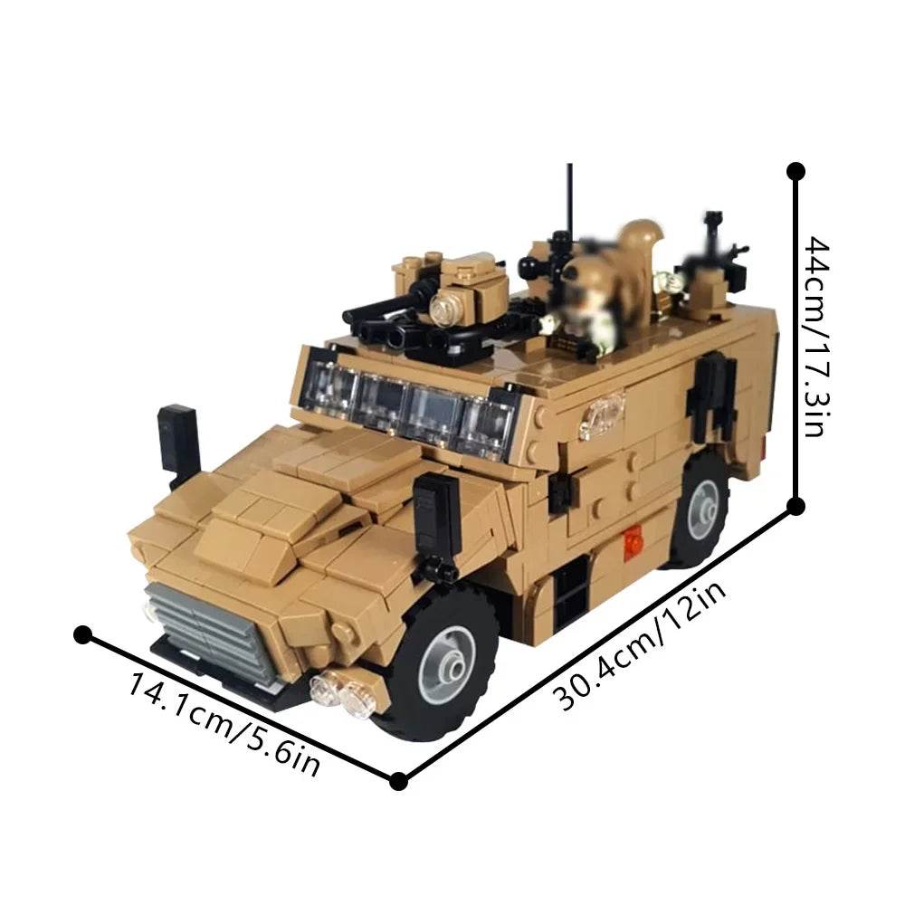 Premium Lego Compatible Serval Armored Car Kit For Kids - ToylandEU