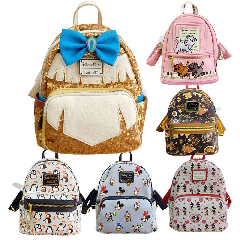 Premium Loungefly Backpack Disney Mickey Mouse Pu Leather For Girls And Kids Cosplay Travel - ToylandEU
