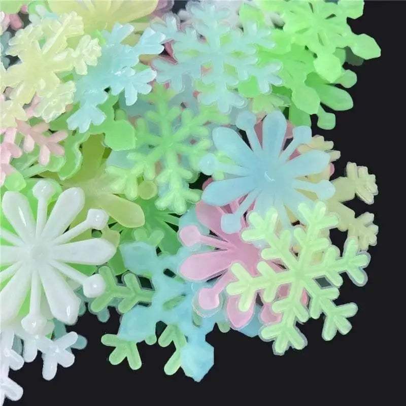  Bright Luminous Snowflake Wall Decals Toyland EU -  ToylandEU™