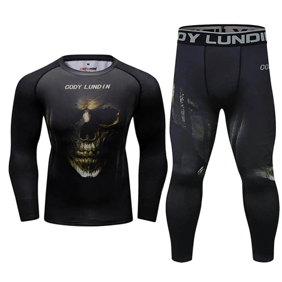 Premium MMA Gear Set Rashguard And Pants Breathable For Men - ToylandEU