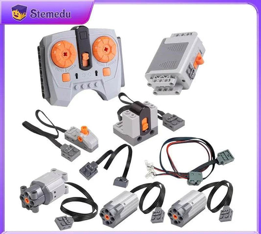 Premium MOC Blocks 9 In 1 Motors With IR Remote Kids - ToylandEU