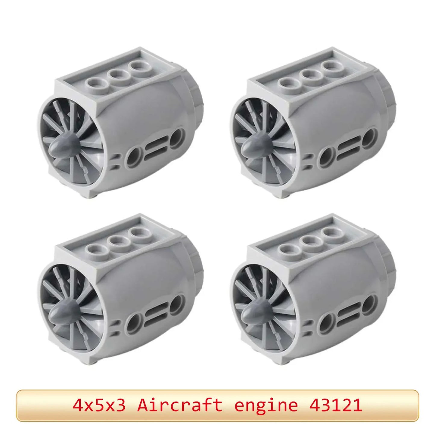 Premium MOC Technical Parts Building Blocks Accessories Aircraft Engine With Propeller Blades 4x5x3 For Lego Enthusiasts - ToylandEU