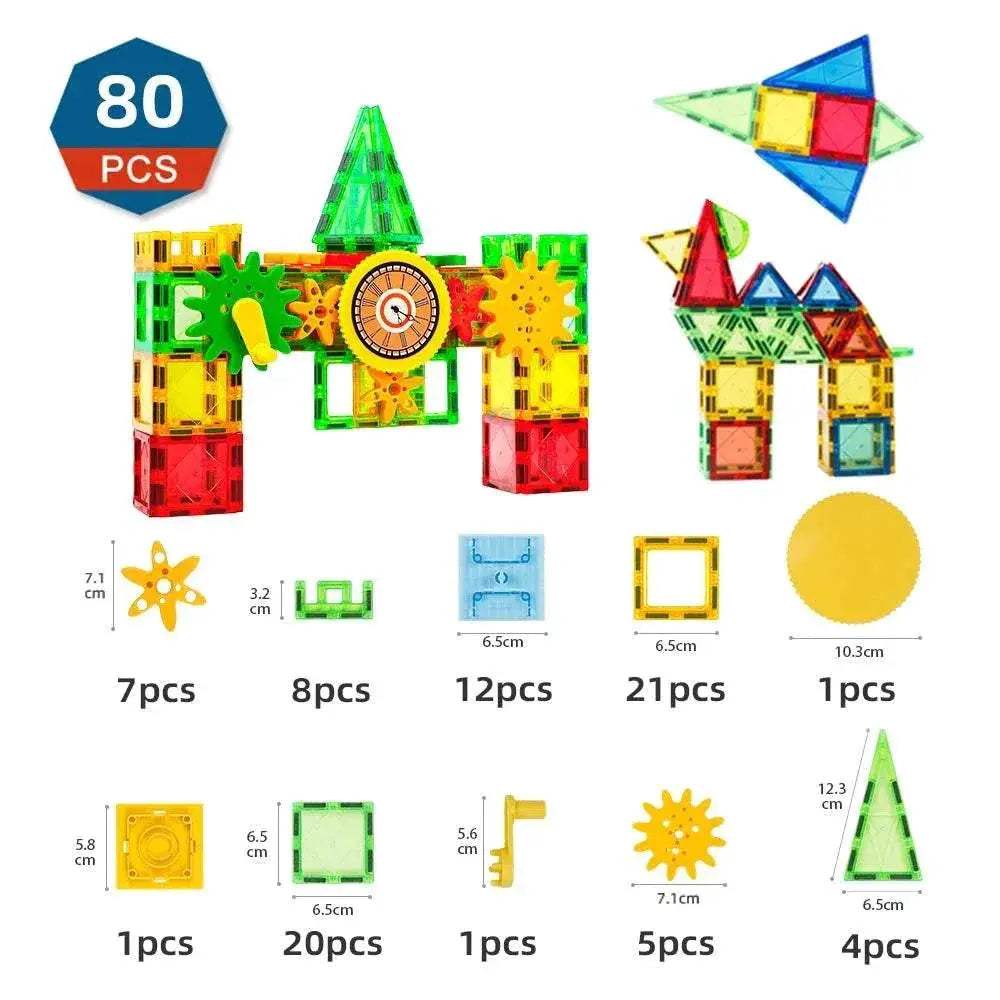  Premium Magnetic Blocks Set With Sheets Toyland EU -  ToylandEU™