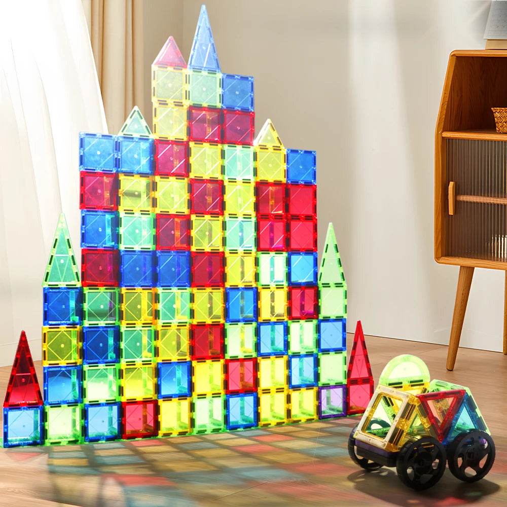 Premium Magnetic Building Blocks Set With Sheets For Kids - ToylandEU