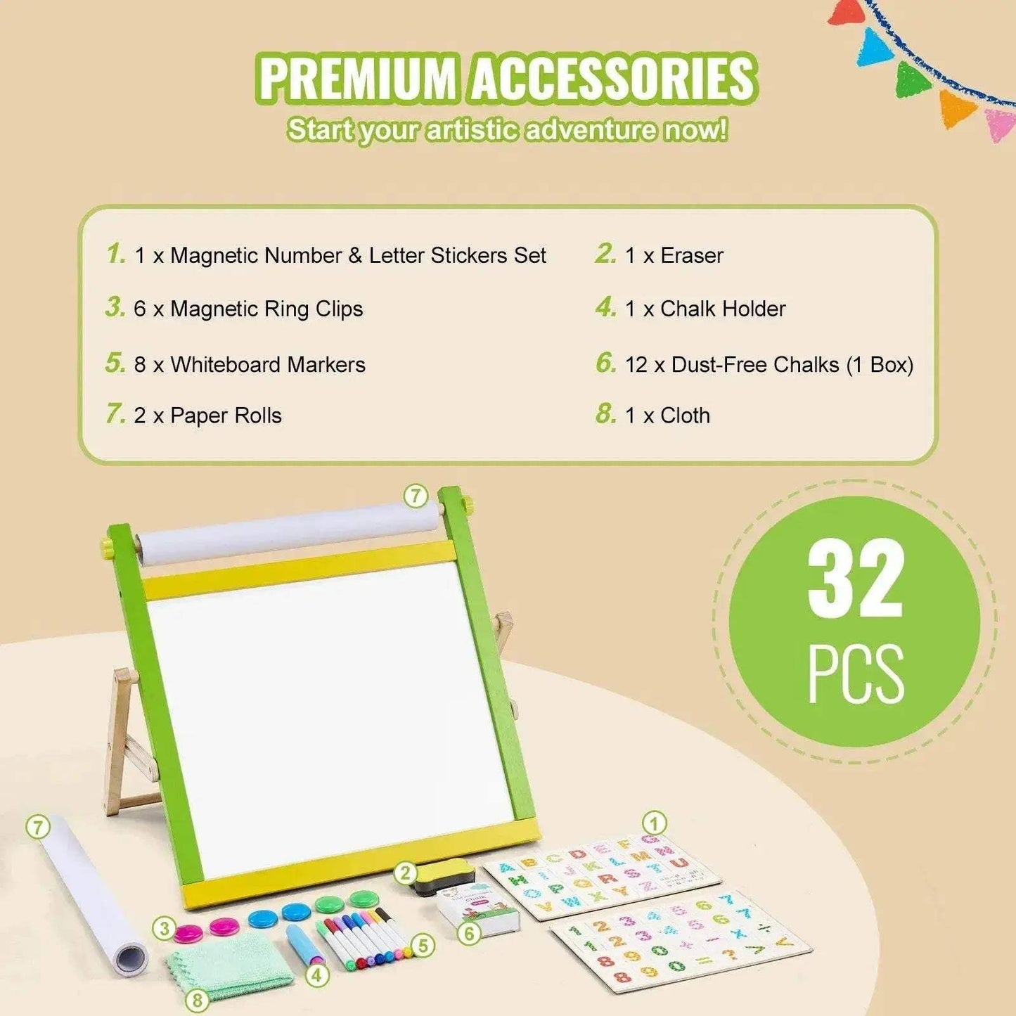  Premium Magnetic Drawing Board 3 In 1 Toyland EU -  ToylandEU™