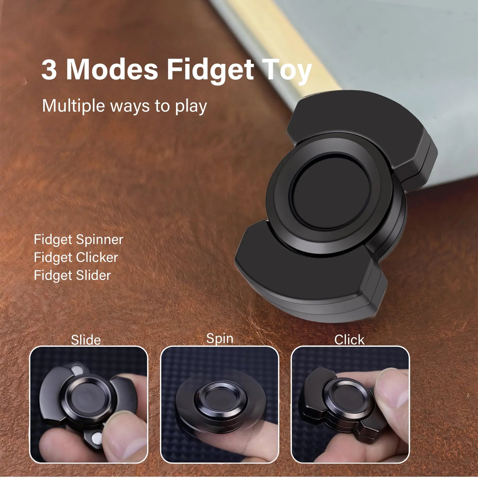 Premium Magnetic Slider Fidget Spinner For Adults With Anxiety ADHD Autism Stress Relief - ToylandEU