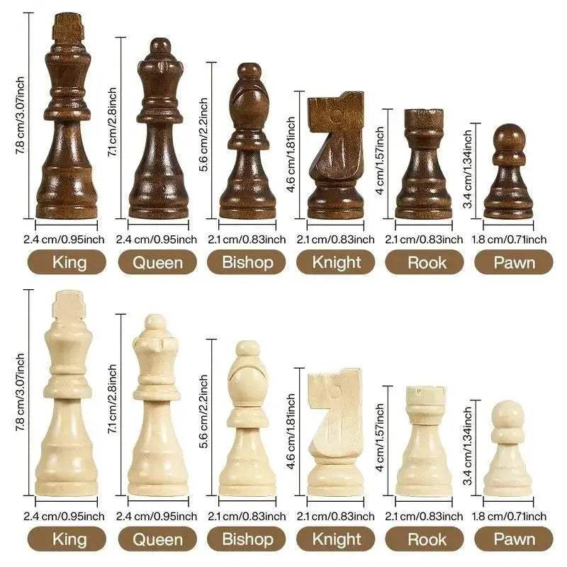  Premium Magnetic Wooden Chess Set with Two Queens - Yernea -  ToylandEU™