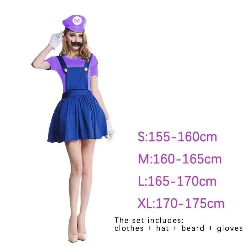  Premium Mario Cosplay Costume Uniform 2Pc Toyland EU -  ToylandEU™
