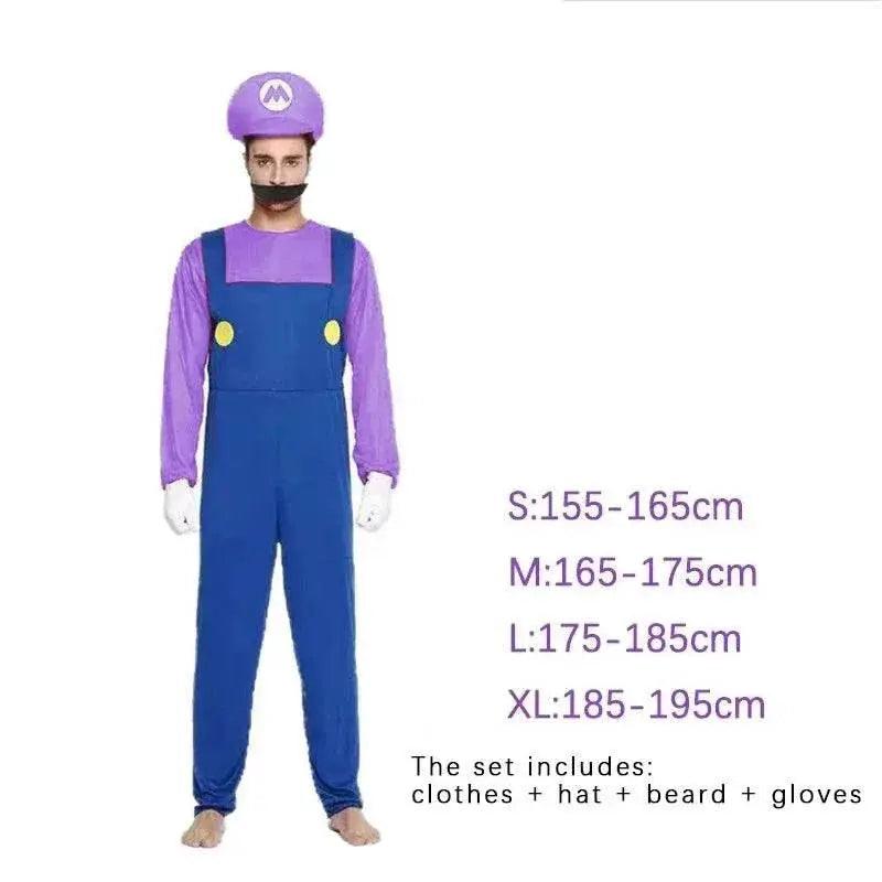  Premium Mario Cosplay Costume Uniform 2Pc Toyland EU -  ToylandEU™