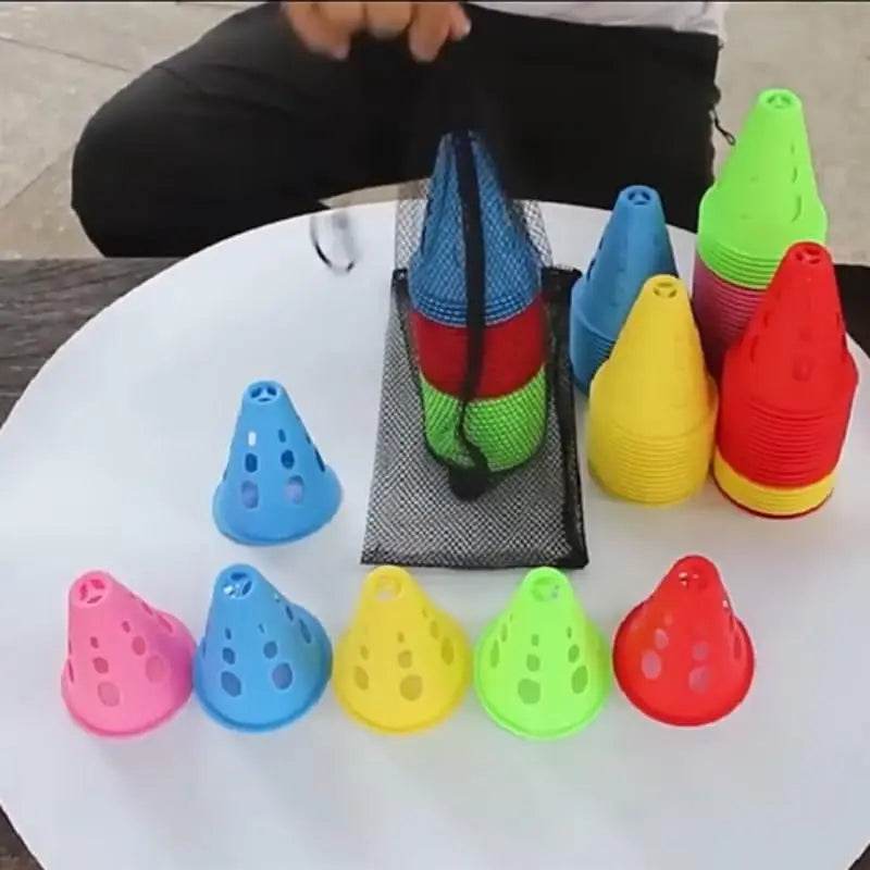 Premium Marker Agility Cones Colorful Windproof For Soccer Training - ToylandEU