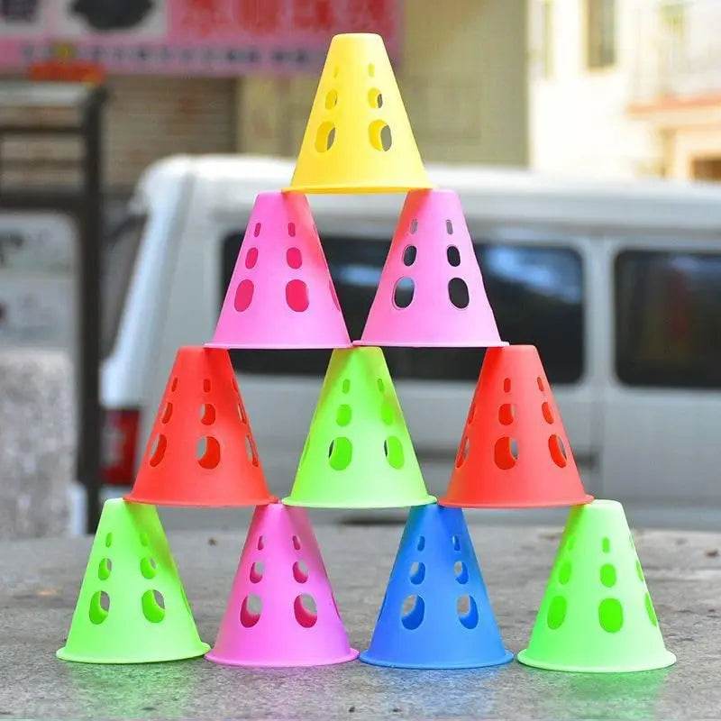 Premium Marker Agility Cones Colorful Windproof For Soccer Training - ToylandEU