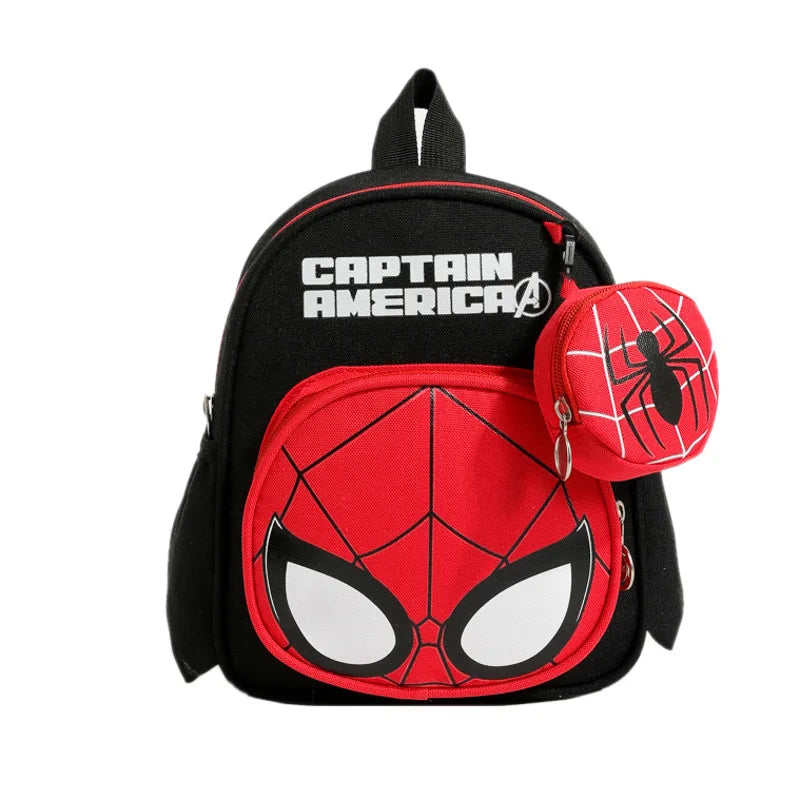 Premium Marvel Captain America Backpack With Spine Protective Design For Boys Aged 3 To 12 Breathable - ToylandEU