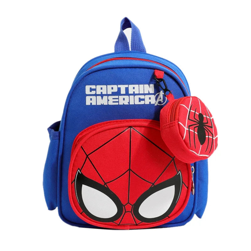 Premium Marvel Captain America Backpack With Spine Protective Design For Boys Aged 3 To 12 Breathable - ToylandEU