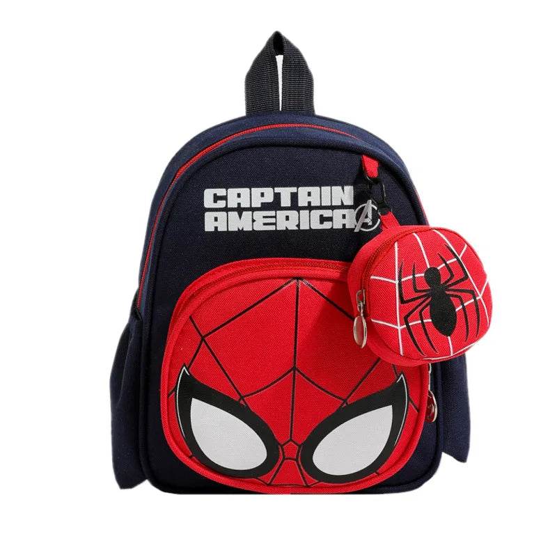 Premium Marvel Captain America Backpack With Spine Protective Design For Boys Aged 3 To 12 Breathable - ToylandEU