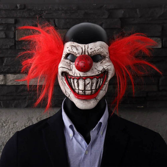 Premium Mask Bloody Half Face Clown For Adult Cosplay - ToylandEU