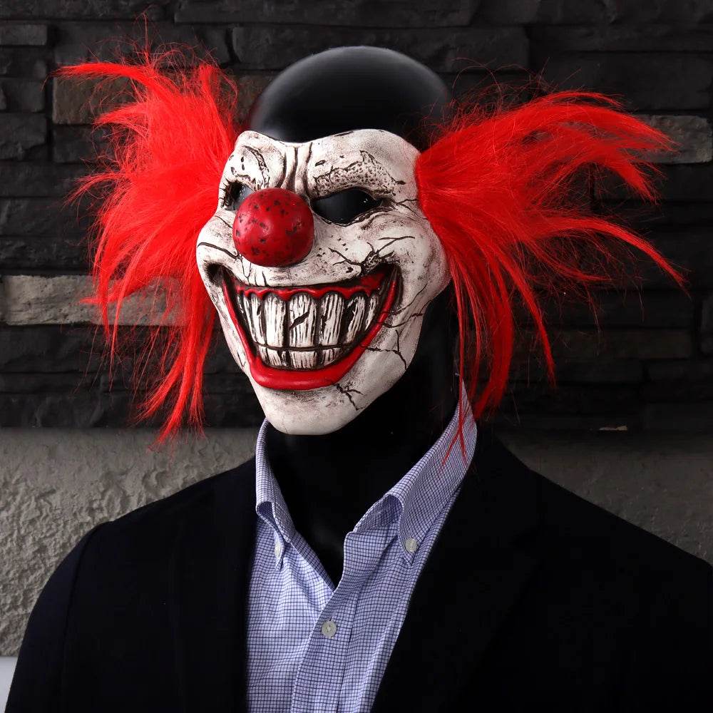 Premium Mask Bloody Half Face Clown For Adult Cosplay - ToylandEU