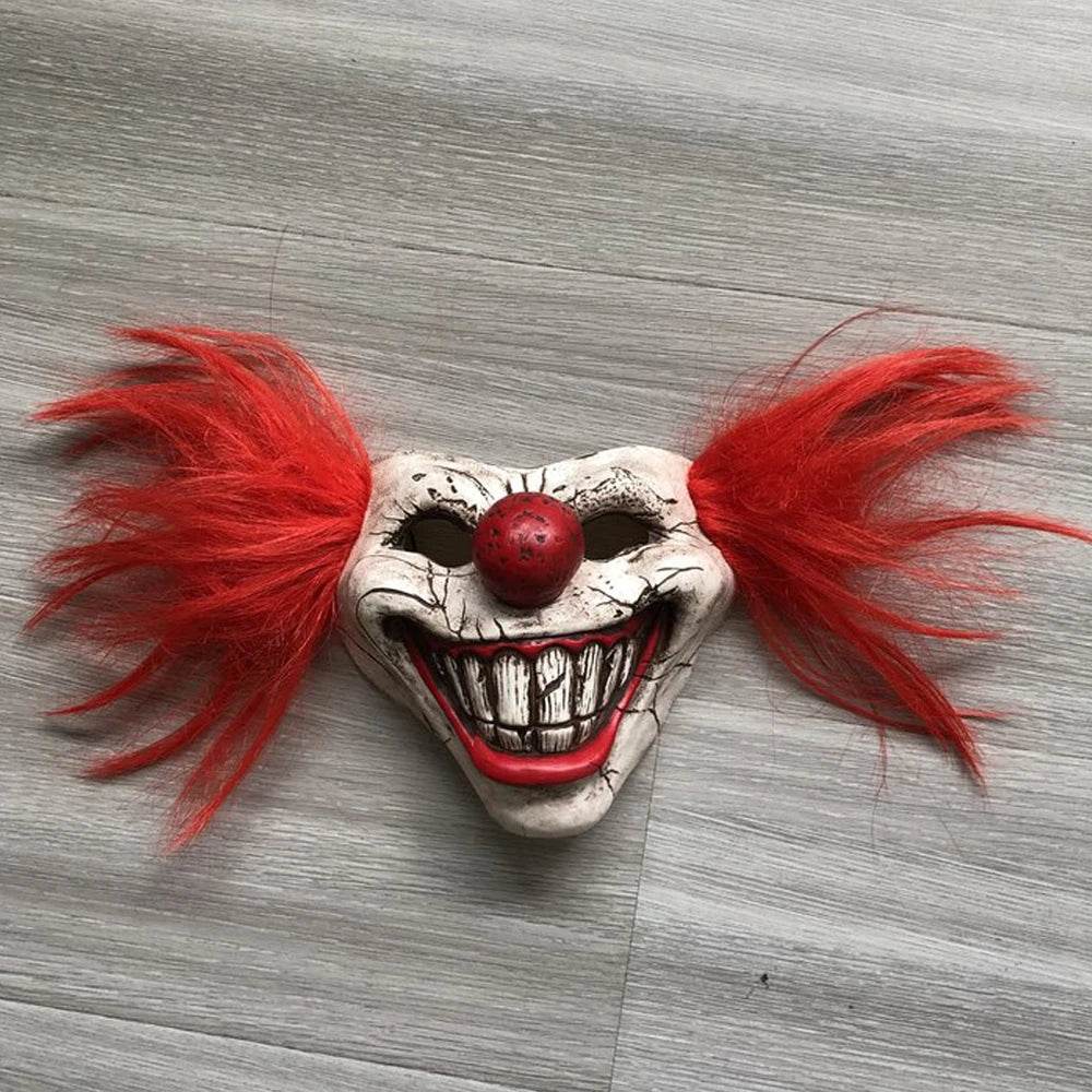 Premium Mask Bloody Half Face Clown For Adult Cosplay - ToylandEU