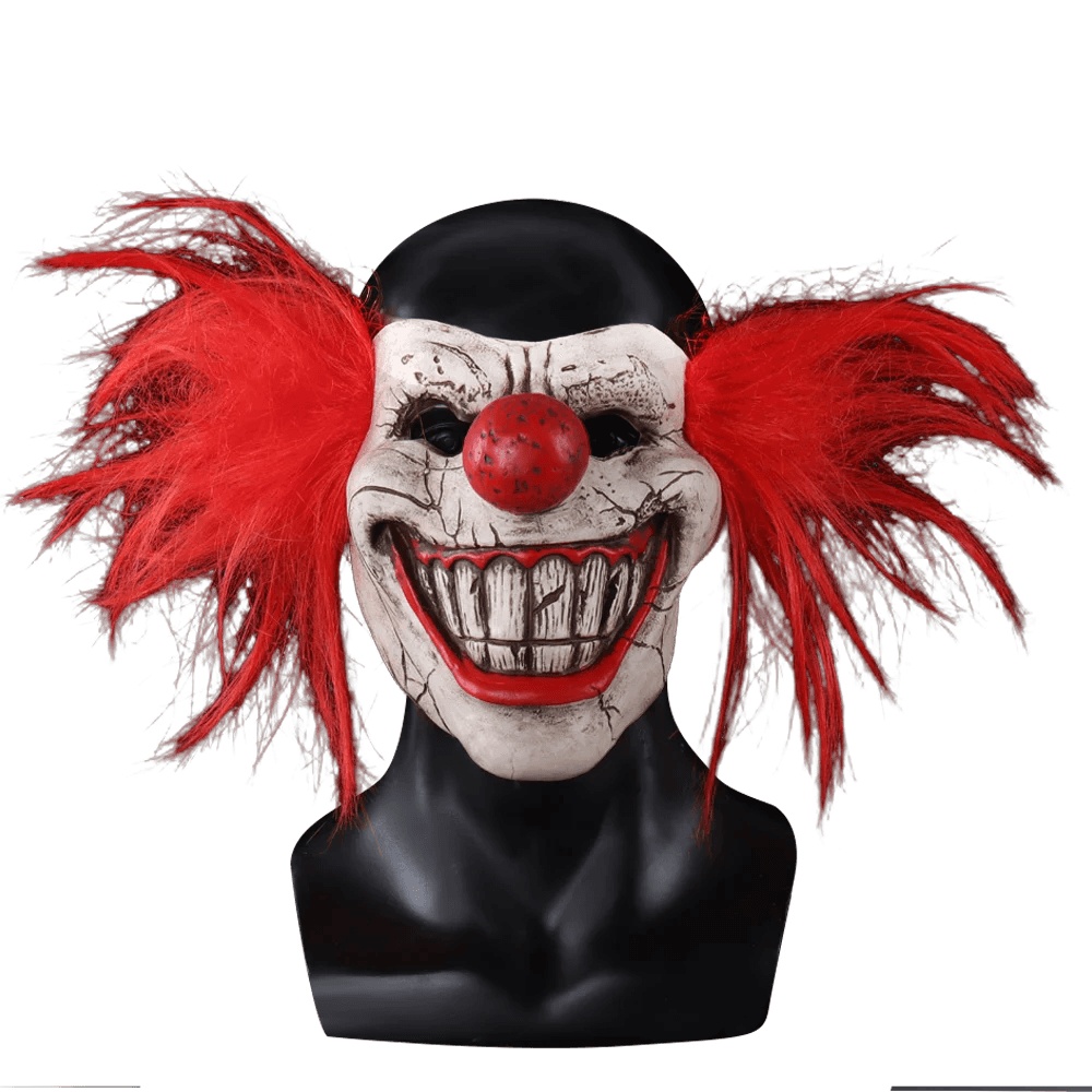 Premium Mask Bloody Half Face Clown For Adult Cosplay - ToylandEU