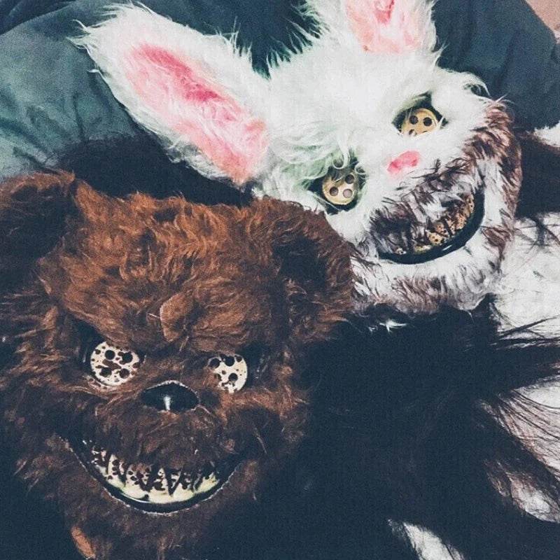 Premium Mask Cartoon Bear Rabbit Headcover For Halloween - ToylandEU