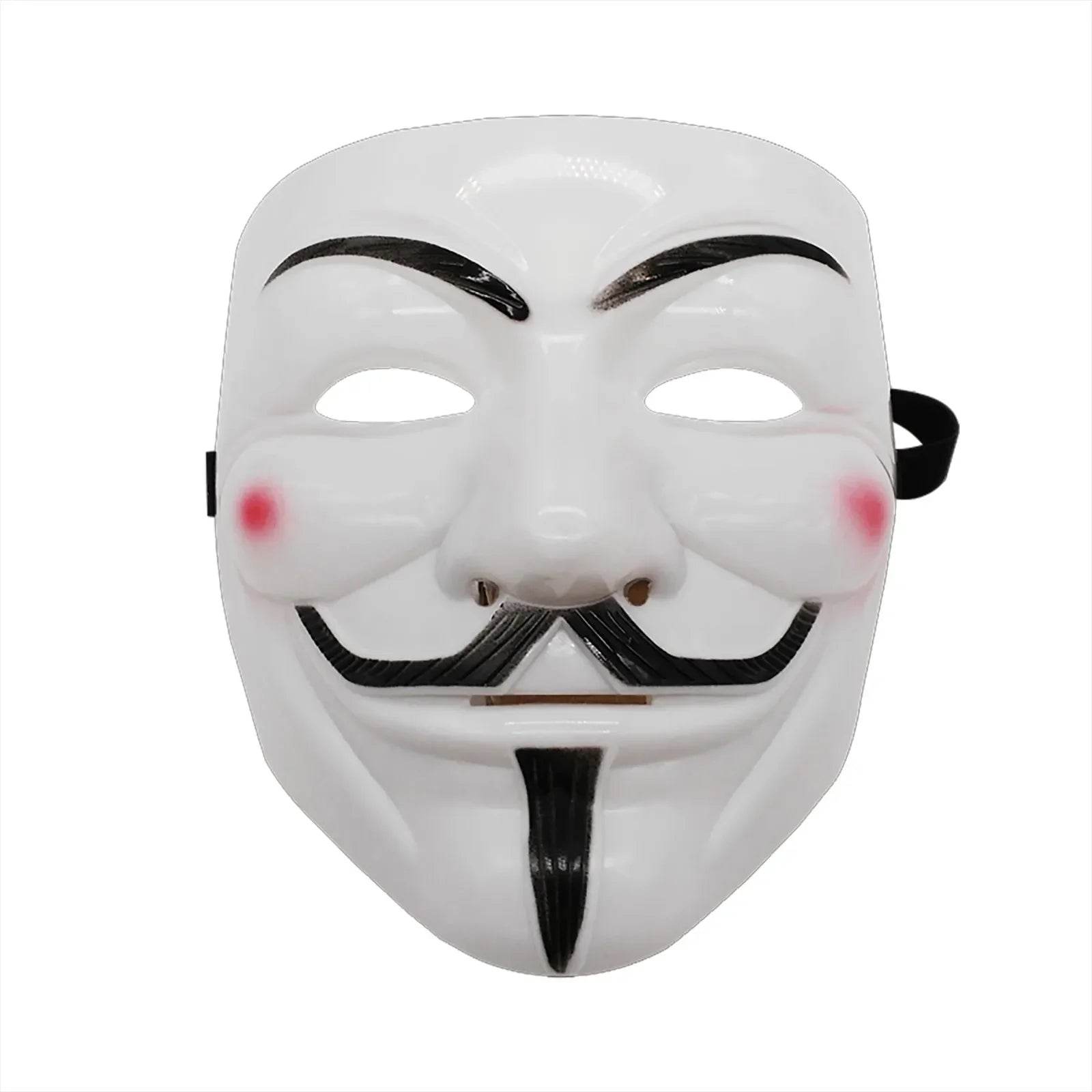 Premium Mask Guy Fawkes Black and White Halloween Cosplay - ToylandEU