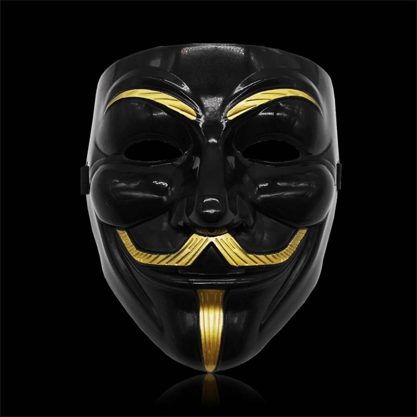 Premium Mask Guy Fawkes Black and White Halloween Cosplay - ToylandEU
