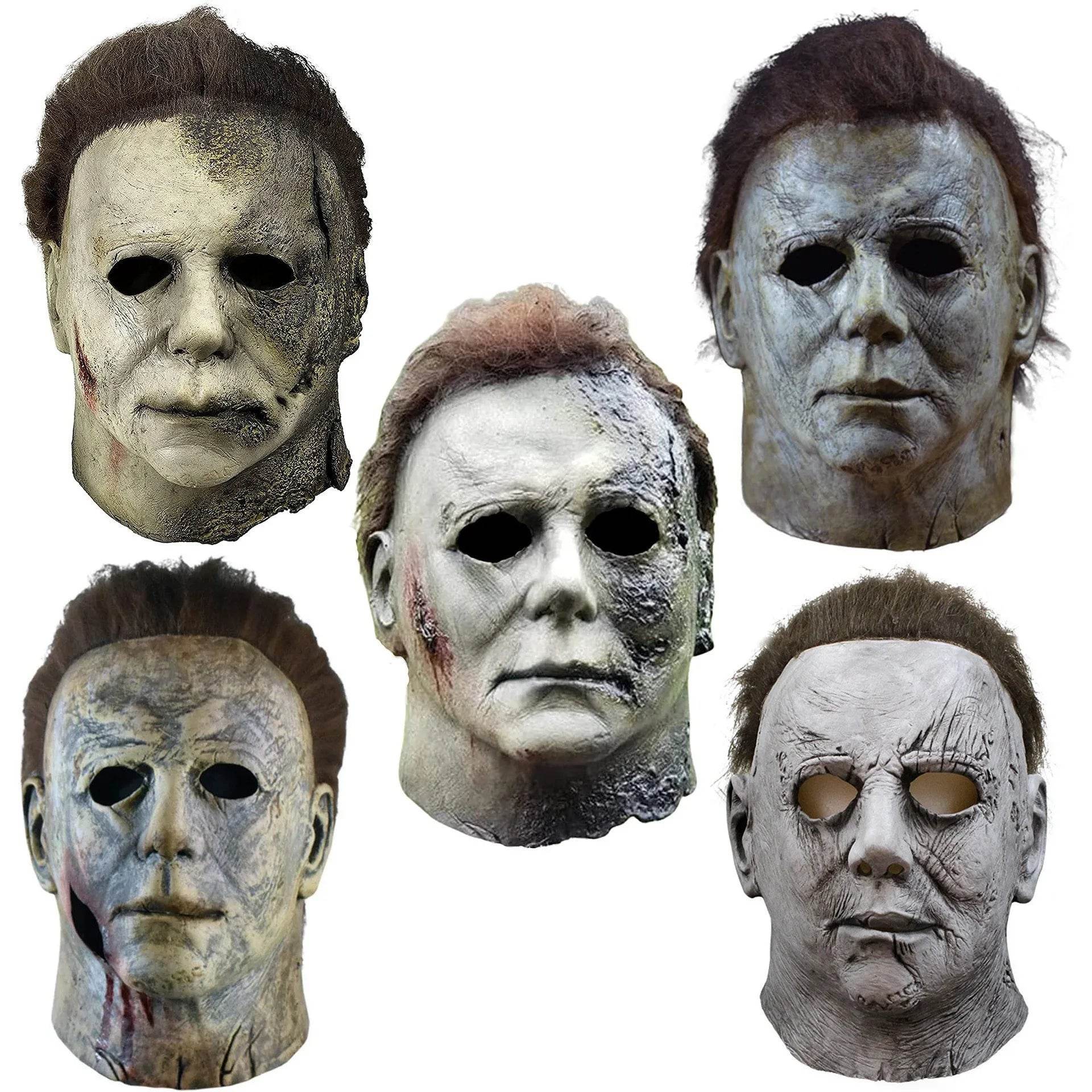 Premium Mask Michael Myers Full Head Latex Burn Scar Cosplay - ToylandEU