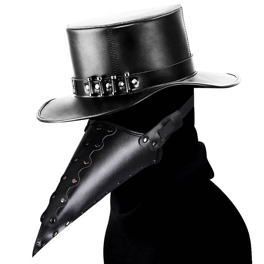 Premium Mask PU Leather Plague Doctor Steampunk Cosplay - ToylandEU