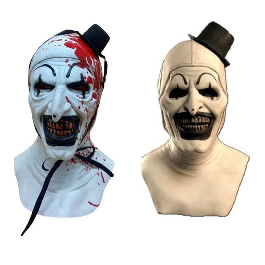 Premium Mask Terrifier Clown Latex With Hat For Halloween - ToylandEU