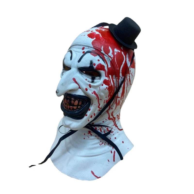 Premium Mask Terrifier Clown Latex With Hat For Halloween - ToylandEU