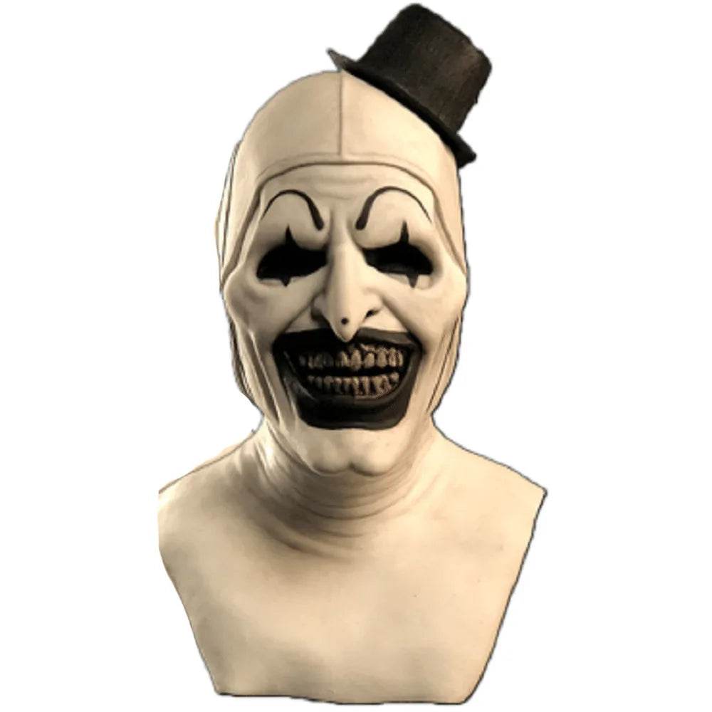 Premium Mask Terrifier Clown Latex With Hat For Halloween - ToylandEU