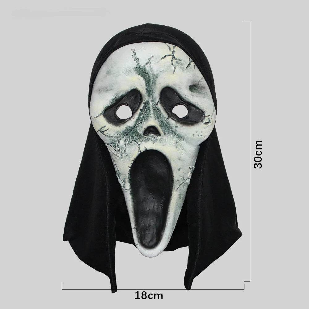 Premium Mask White Latex Full Head Skull For Adults - ToylandEU