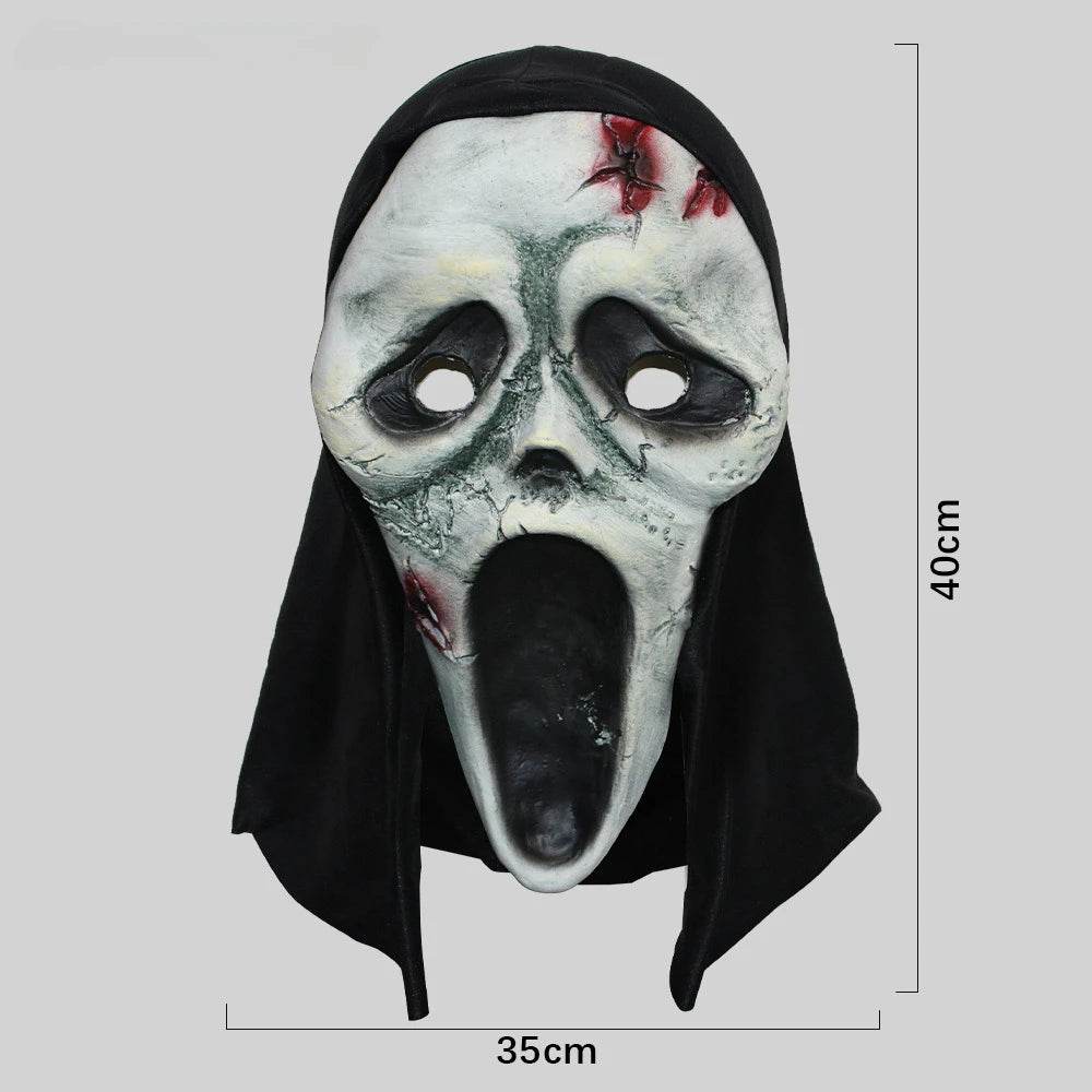 Premium Mask White Latex Full Head Skull For Adults - ToylandEU