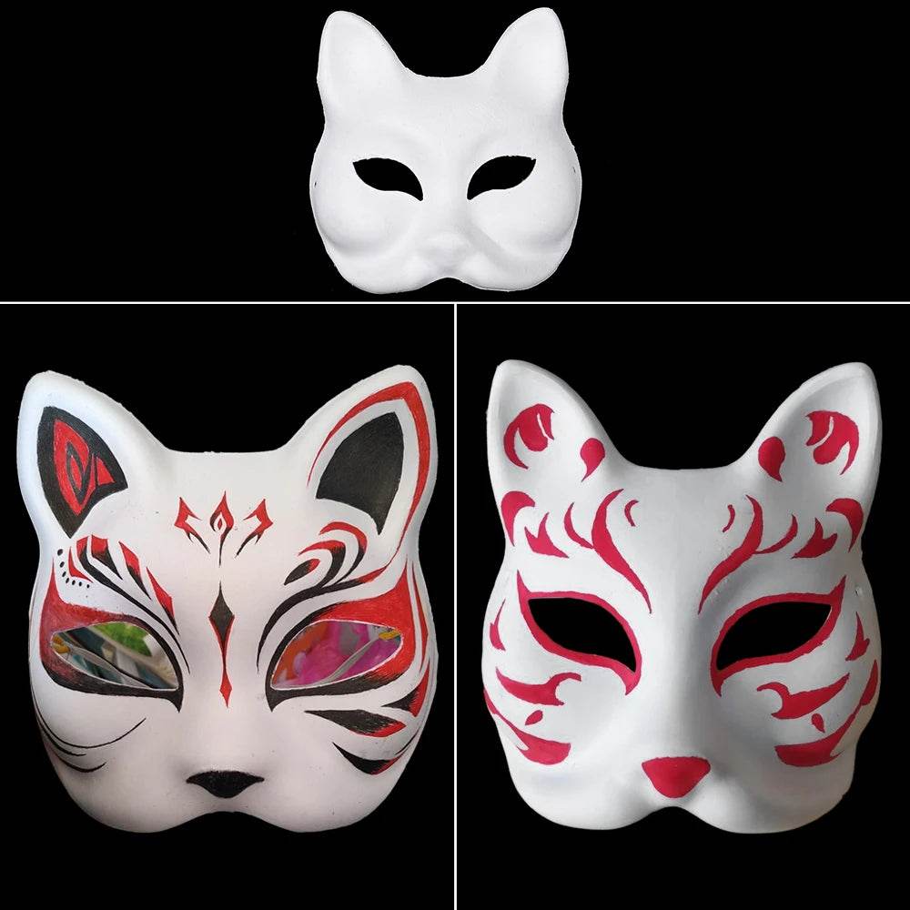 Premium Masks Blank White Paper For DIY Cosplay Adults - ToylandEU