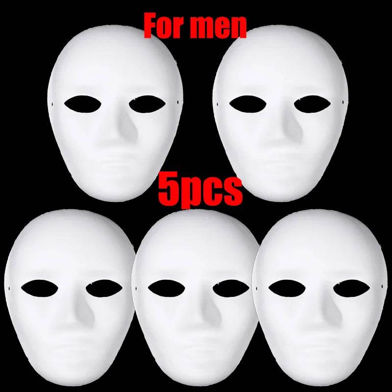 Premium Masks Blank White Paper For DIY Cosplay Adults - ToylandEU