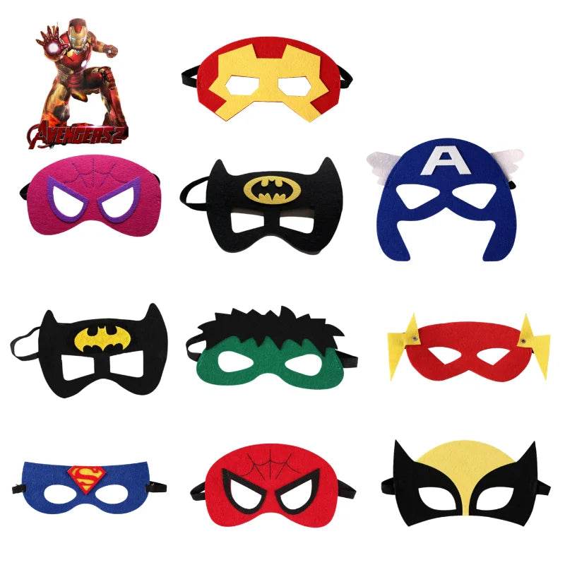 Premium Masks Set Felt Avengers For Kids Costume Party - ToylandEU