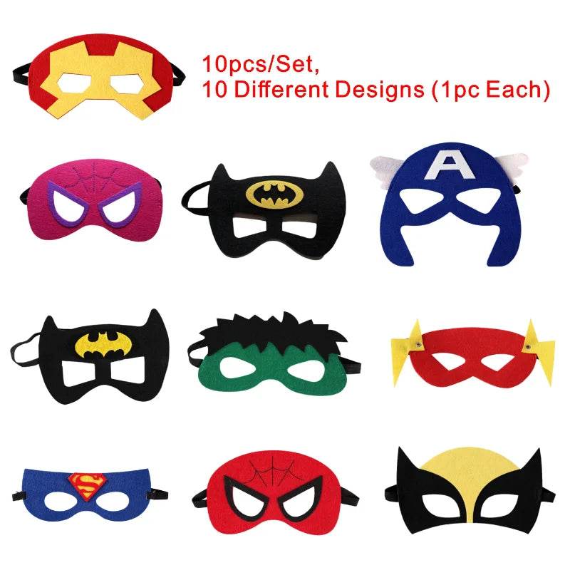 Premium Masks Set Felt Avengers For Kids Costume Party - ToylandEU