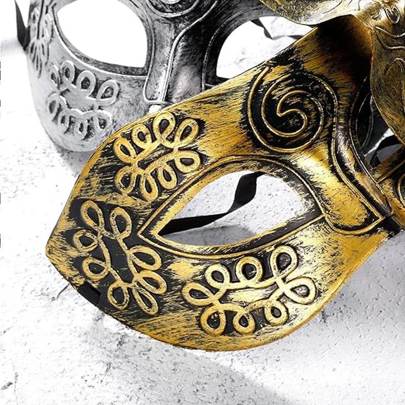 Premium Masquerade Mask Antique Copper Half Face For Women - ToylandEU